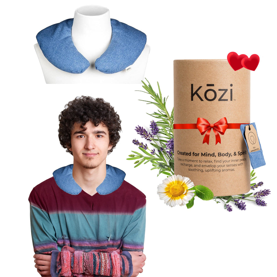 Kozi Soothing Neck Wrap - Microwave Heat Pad/ Cooling Neck Wrap: