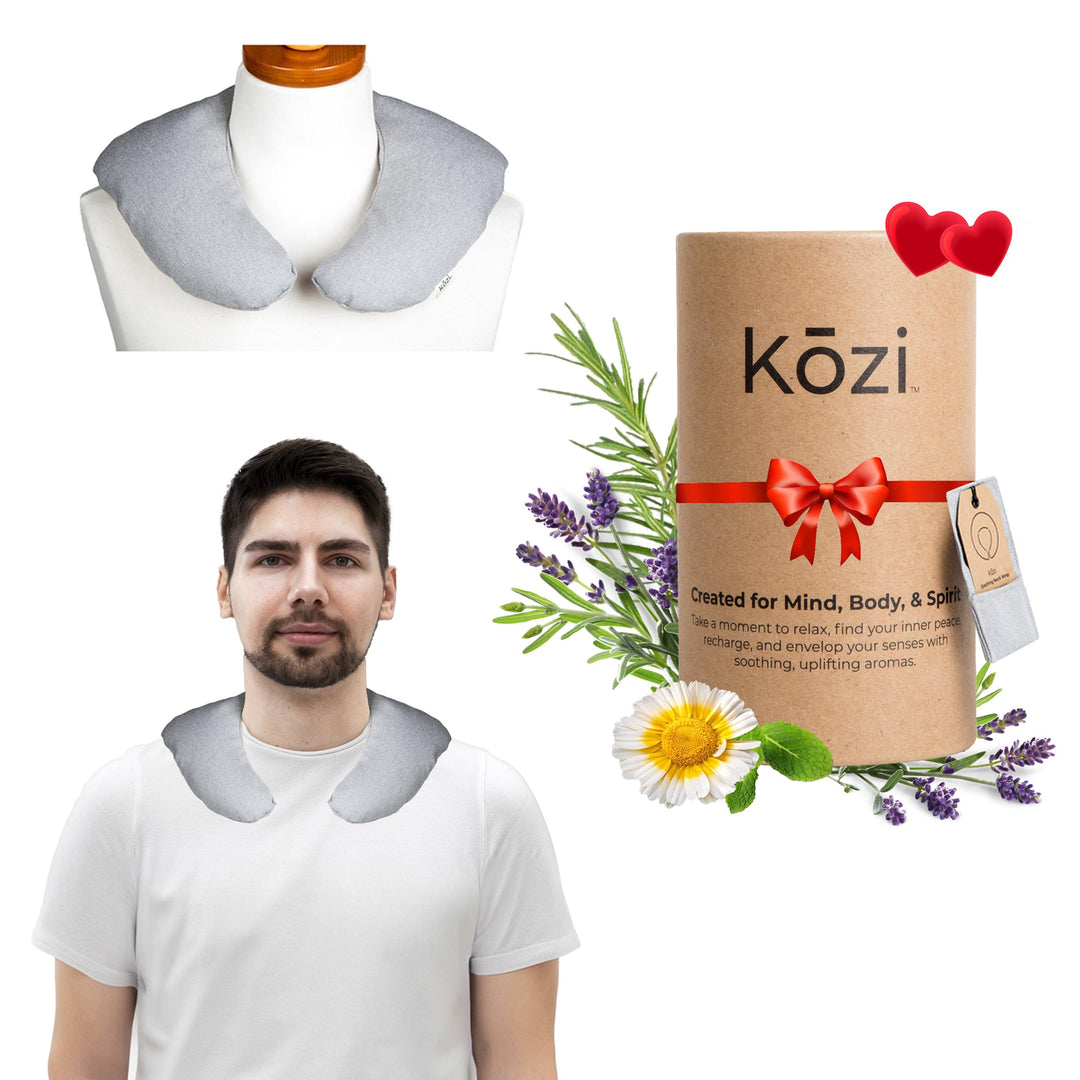 Kozi Soothing Neck Wrap - Microwave Heat Pad/ Cooling Neck Wrap: